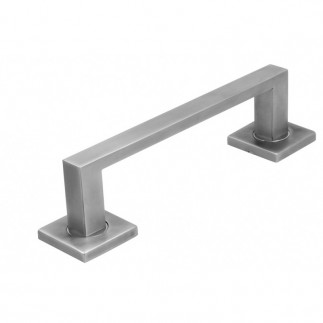 MANILLON ROSETA CUADRADA NIQUEL MATE/BRILLO INOX 4120 DiMani DE LUXE