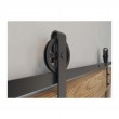 SISTEMA CORREDERA NEGRO C/FRENO C/GUIA 2 MT P/PTA MADERA A-SN-LOFT-200-20MN GTV