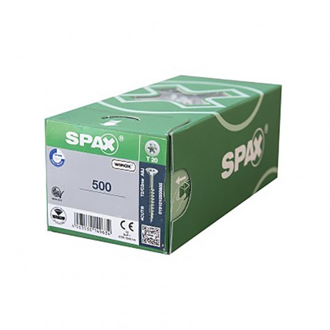 C.  500 TORNILLOS 4.5 21X50 CP GALV. 1081010450505 SPAX