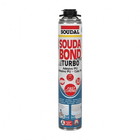 T.ESPUMA POLIUR. P/PISTOLA 750 ML. SOUDABOND TURBO GUN 153175 SOUDAL