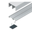KIT CONJUNTO GUIAS KG75-20 (2 M.) PLATA MATE 312A02200 SYSKOR