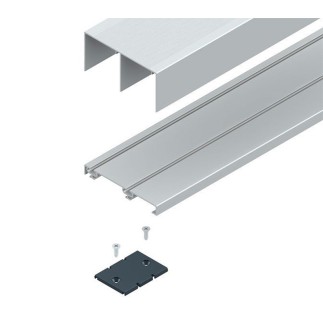 KIT CONJUNTO GUIAS KG85-S85 (2 M.) PLATA MATE 712A02200 SYSKOR