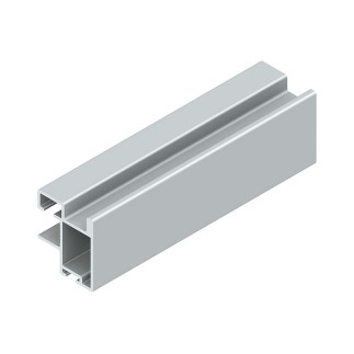 KIT PUERTA CORREDERA RECTO KP-TR16MIN-75 PLATA MATE 35M000A02 SYSKOR 2