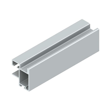 KIT PUERTA CORREDERA RECTO KP-TR16MIN-75 PLATA MATE 35M000A02 SYSKOR