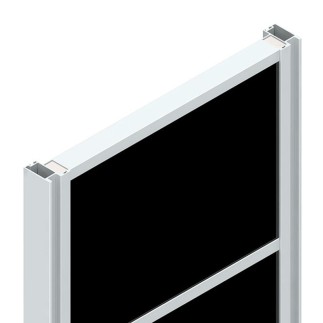 KIT PUERTA CORREDERA RECTO KP-TR19MIN-85 PLATA MATE 760000A02 SYSKOR