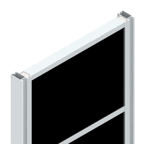 KIT PUERTA CORREDERA RECTO KP-TR19MIN-85 PLATA MATE 760000A02 SYSKOR