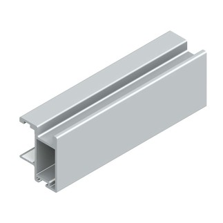 KIT PUERTA CORREDERA RECTO KP-TR19MIN-85 PLATA MATE 760000A02 SYSKOR 2