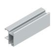 KIT PUERTA CORREDERA RECTO KP-TR19MIN-85 PLATA MATE 760000A02 SYSKOR