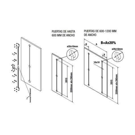 J.TENSOR PTA. 2200 MM. V00000001 AL MET SYSKOR