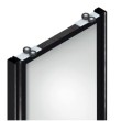 KIT PUERTA CORREDERA RECTO KP-TR16MIN-75 NEGRO 35M000AM9 SYSKOR
