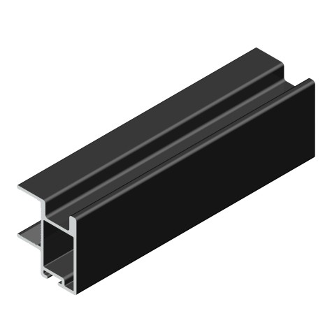 KIT PUERTA CORREDERA RECTO KP-TR16MIN-75 NEGRO 35M000AM9 SYSKOR
