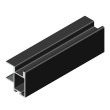 KIT PUERTA CORREDERA RECTO KP-TR16MIN-75 NEGRO 35M000AM9 SYSKOR