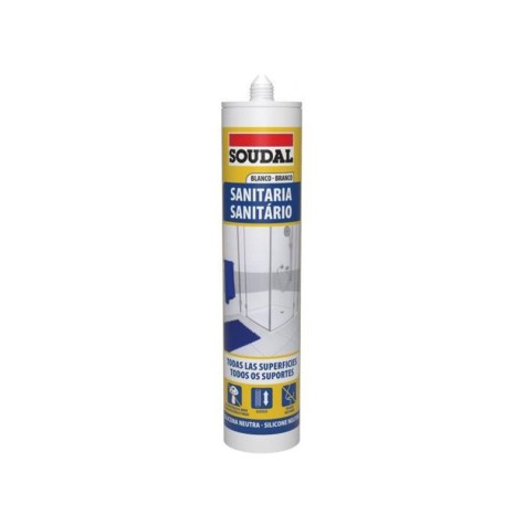 T.SILICONA SANITARIA NEUTRA BLANCA 119973 SOUDAL