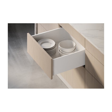 KIT CAJON PUSH AXISPRO H116 FONDO 500 MM. BLANCO PB-AXISPRO-P2O-KPL500B1 GTV