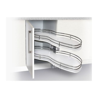 MECANISMO RINCON (RIÑON) SALE A DCHA. PTA 45CM  F19035-1 CROMO BLANCO P400