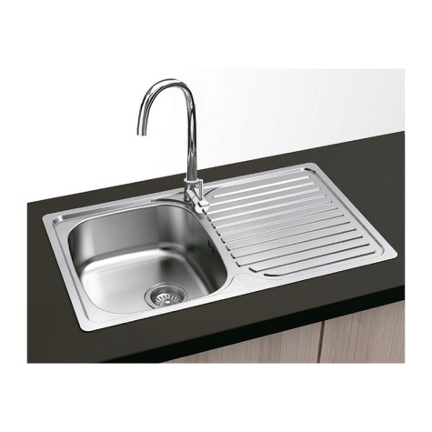 FREGADERO 1S+1E CUADRADO VIENA S/A. 800X480MM. F16742 P400