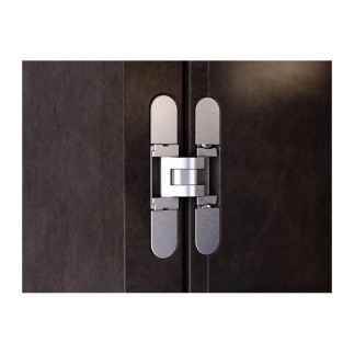 BISAGRA INVISIBLE K6100 CS (MUEBLE/ARMARIO) 5 PIV. 3 REG. CROMO SAT (KUBIKINA) KRONA