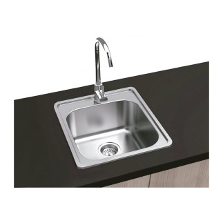 FREGADERO 1S CUADRADO ZURICH C/A. 380X380MM. F16744 P400