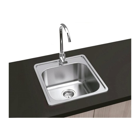 FREGADERO 1S CUADRADO ZURICH C/A. 380X380MM. F16744 P400