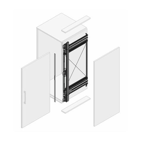 SISTEMA P/HOJAS CORREDERAS NEW DARWIN PB 805 9500 2 805 KRO-9500-2-805-ABS KRONA
