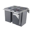 CONTENEDOR RESIDUOS 8+12+12+24L. MOD.60 SQUARE F33056 P400