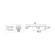 KIT CONJUNTO GUIAS 2 M. KBRICO29854-2 PLATA MATE P400