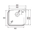 FREGADERO BAJO ENCIMERA CB 45-40 INOX UNIT 02621009 CATA