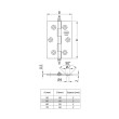 BISAGRA 1003-60X40 L/CROMADO MATE COD.6188 AMIG