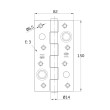 BISAGRA 565-150X80 ACERO CUERO COD.5517 AMIG
