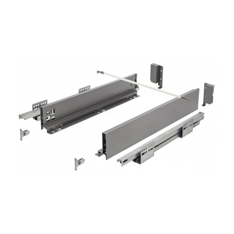 KIT CAJON PUSH AXISPRO H116 FONDO 500 MM. ANTRACITA PB-AXISPRO-P2O-KPL500B GTV