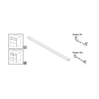 9219966 ADAPTADOR TIPO A Q.PTO TELEGRIS 1 RAL7045 HETTICH 2