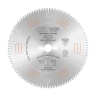 SIERRA CIRCULAR DIENTE TRAPEZOIDAL CROMADA Y SILENCIOSA 281.696.12M 300X30XZ96 TCG CMT