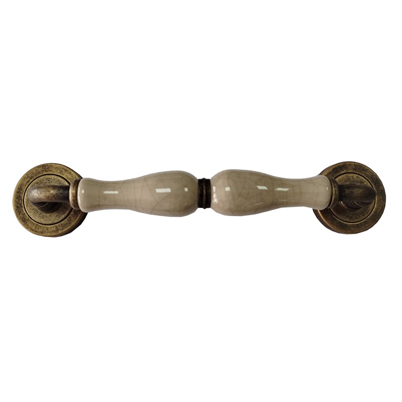 MANILLON C/ROSETA ZAMAK PORCELANA R-787 78736 LATON ENVEJECIDO MICEL