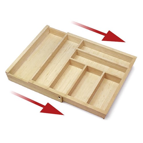 CUBERTERO MADERA REGULABLE 305/525 ABEDUL F94400 P400