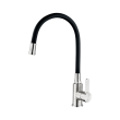 GRIFO MONOMANDO FREGADERO FLEXIBLE INOX 304-NEGRO M22119-2 P685