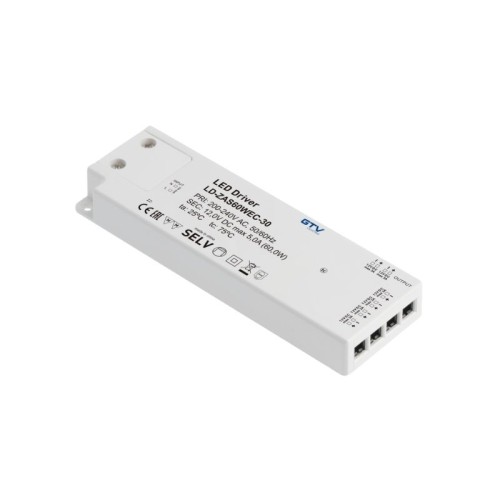 TRANSFORMADOR/CONVERTIDOR LED EASY 12V 60W LD-ZAS60WEC-30 GTV