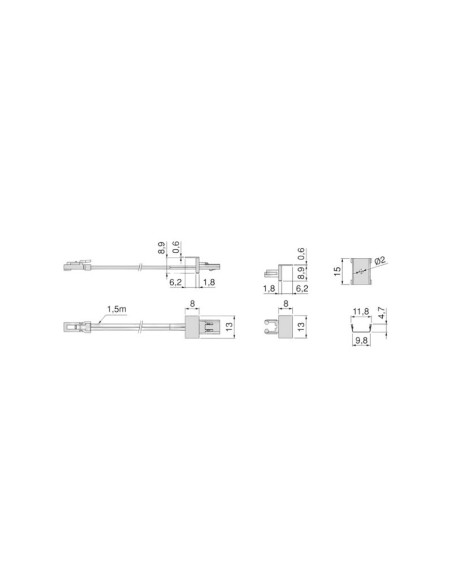CABLE LED PYXIS 24V. NEGRO 5225417 EMUCA