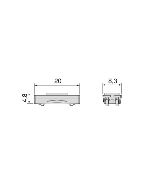 CONECTOR/EMPALME RECTO LED PYXIS 24V. 5227820 EMUCA