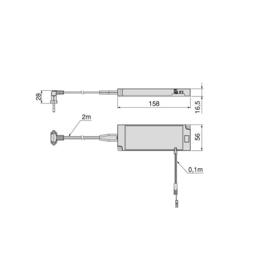 TRANSFORMADOR/CONVERTIDOR LED CABLE 30W 24V PYXIS 5152520 EMUCA
 2
