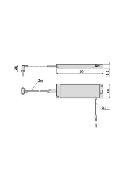 TRANSFORMADOR/CONVERTIDOR LED CABLE 60W 24V PYXIS 5152620 EMUCA