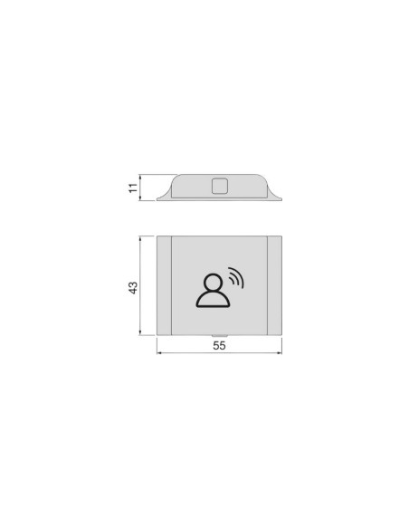 INTERRUPTOR/EMISOR PYXIS C/SENSOR LED MOVIMIENTO 12V/24V 5153517 EMUCA