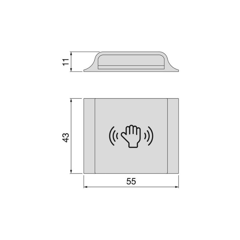 INTERRUPTOR/EMISOR PYXIS C/SENSOR LED PROXIMIDAD/TOUCH/DIMMER 12V/24V 5153317 EMUCA