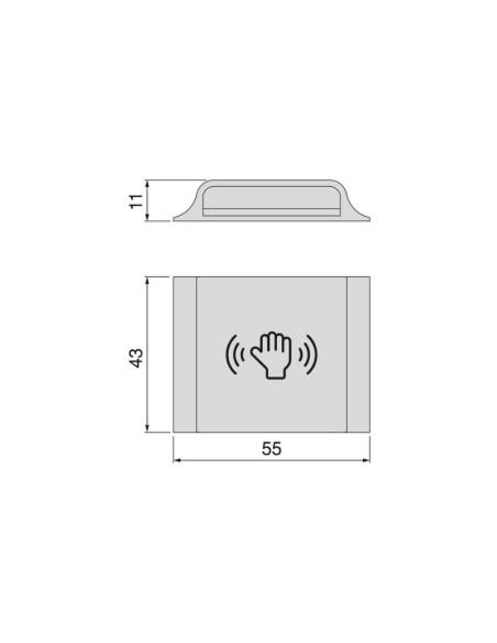 INTERRUPTOR/EMISOR PYXIS C/SENSOR LED PROXIMIDAD/TOUCH/DIMMER 12V/24V 5153317 EMUCA