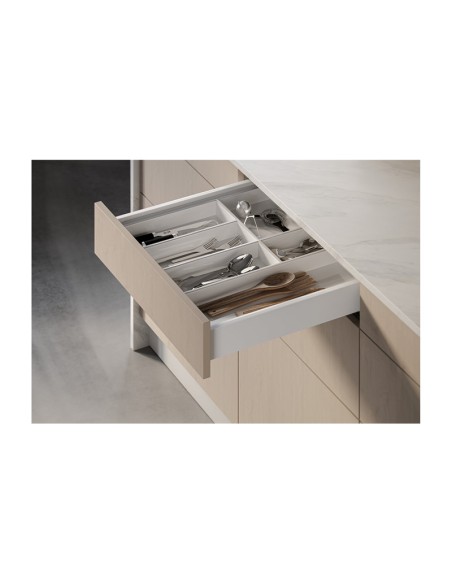 KIT CAJON PUSH AXISPRO H84 FONDO 450 MM. BLANCO PB-AXISPRO-P2O-KPL450A1 GTV