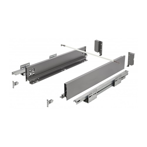 KIT CAJON PUSH AXISPRO H84 FONDO 400 MM. ANTRACITA PB-AXISPRO-P2O-KPL400A GTV