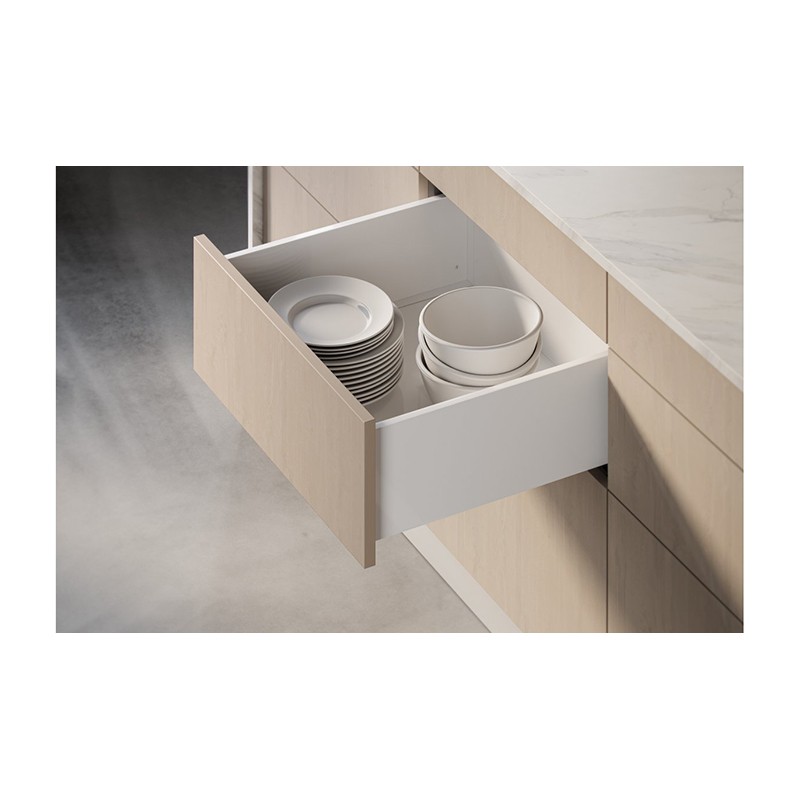 KIT CAJON PUSH AXISPRO H116 FONDO 350 MM. BLANCA PB-AXISPRO-P2O-KPL350B1 GTV