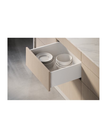 KIT CAJON PUSH AXISPRO H116 FONDO 450 MM. BLANCO PB-AXISPRO-P2O-KPL450B1 GTV