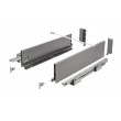 KIT CAJON PUSH AXISPRO H116 FONDO 450 MM. ANTRACITA PB-AXISPRO-P2O-KPL450B GTV