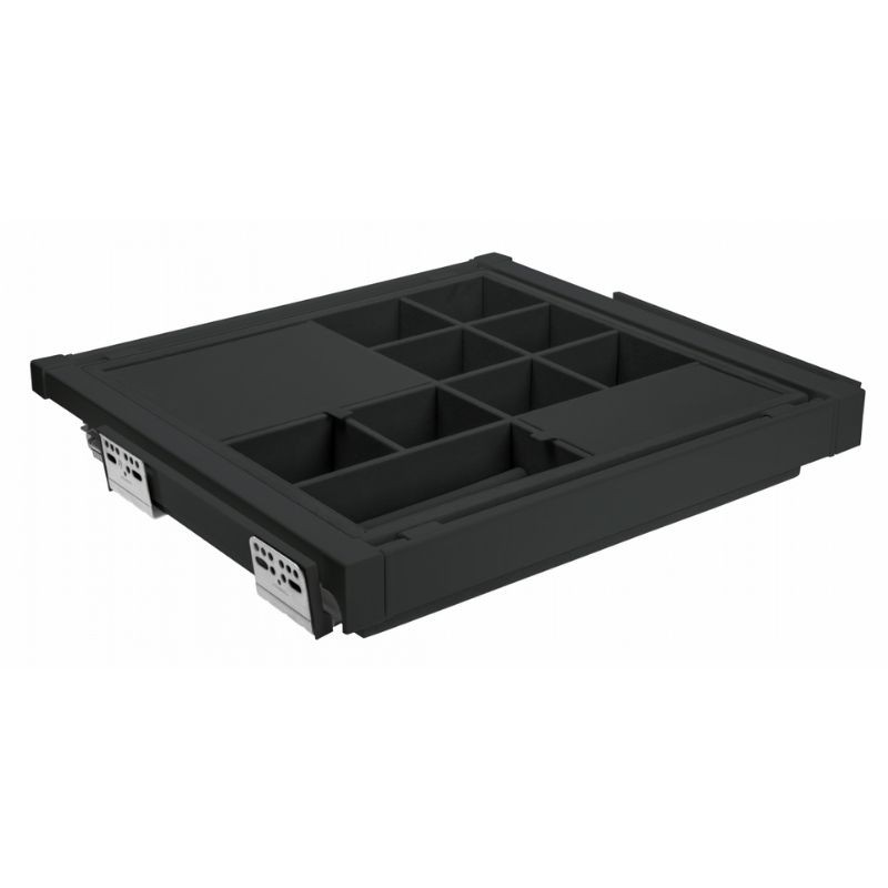 CAJON ELITE ORGANIZADOR/JOYERO 800MM (760-818) NEGRO WG-PRZEG80-20 GTV