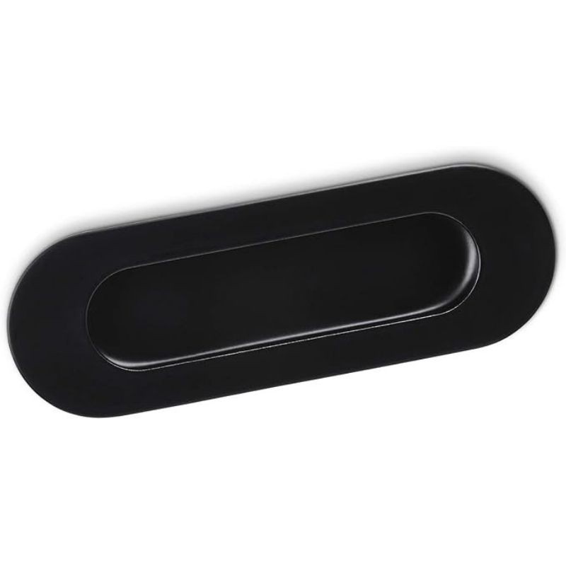 TIRADOR PLACA OVAL EMBUTIDO INOX NEGRO MATE T-844-20 HJM